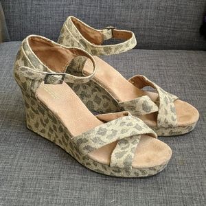 Leopard Wedges